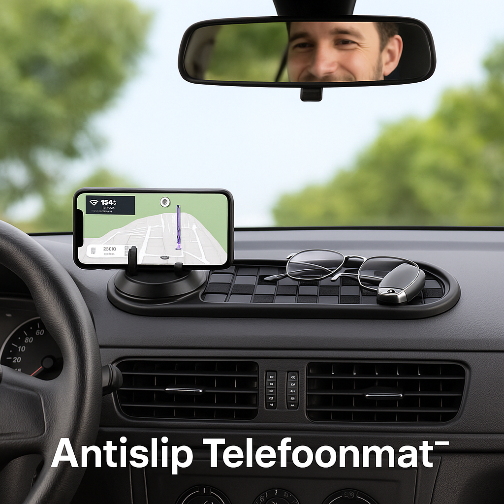 Antislip Telefoonmat™| Nooit meer rondslingerende spullen in je auto