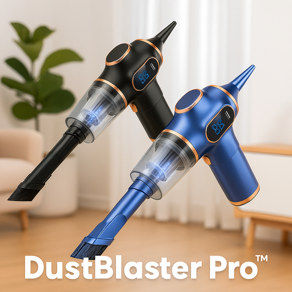 DustBlaster Pro™| Krachtig en draadloos schoonmaken overal