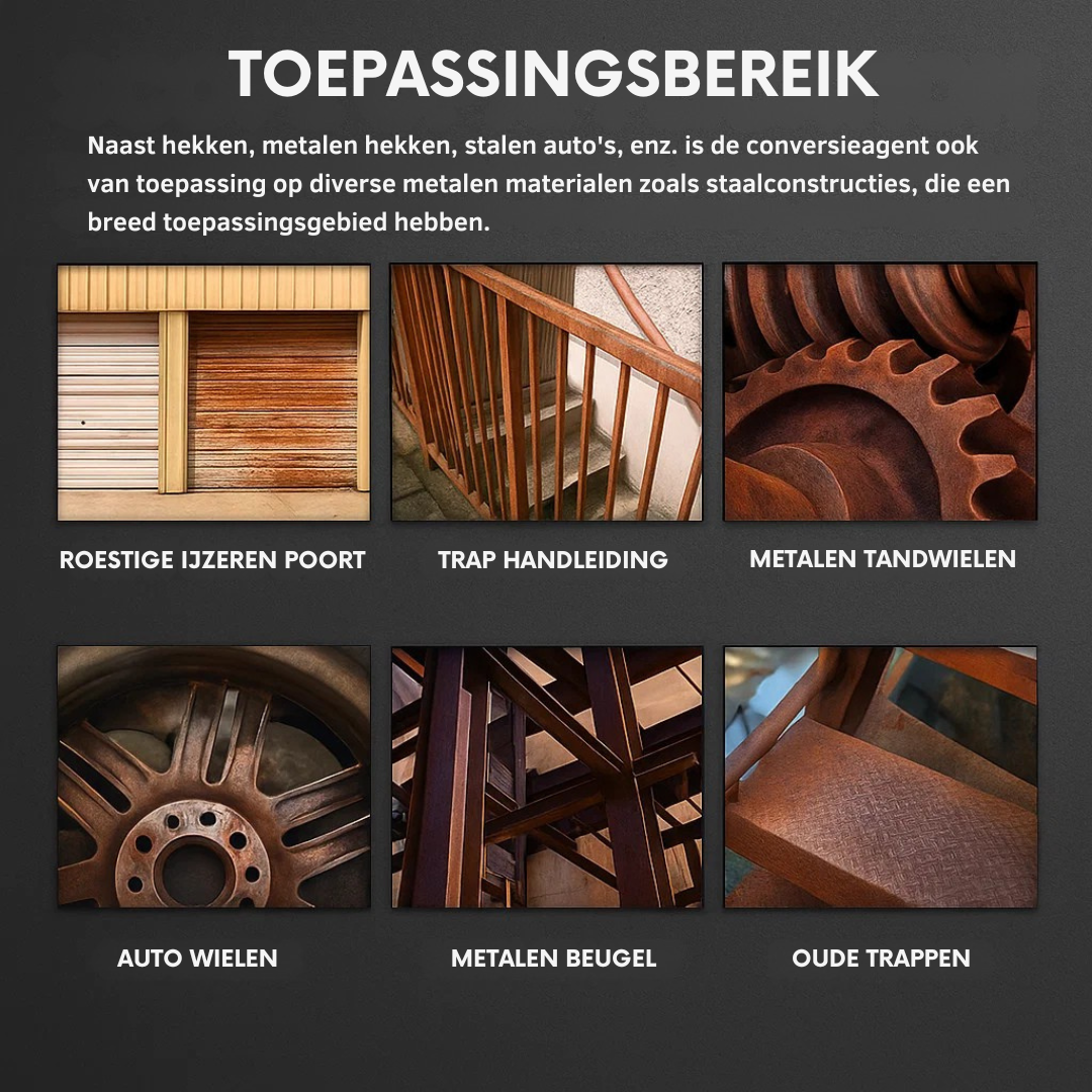 RoestFix Primer™ | Verwijdert effectief roest van metaal