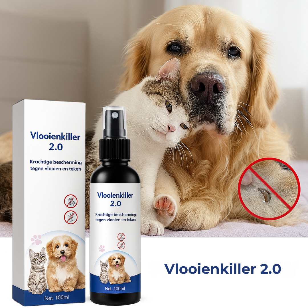 Vlooienkiller 2.0™ | Krachtige bescherming tegen vlooien en teken