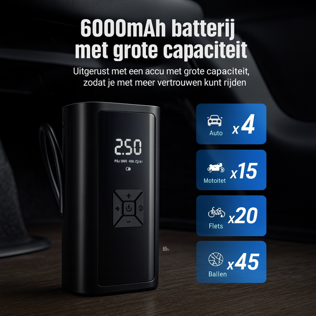 AirMaster Pro™ | Pomp je banden overal op