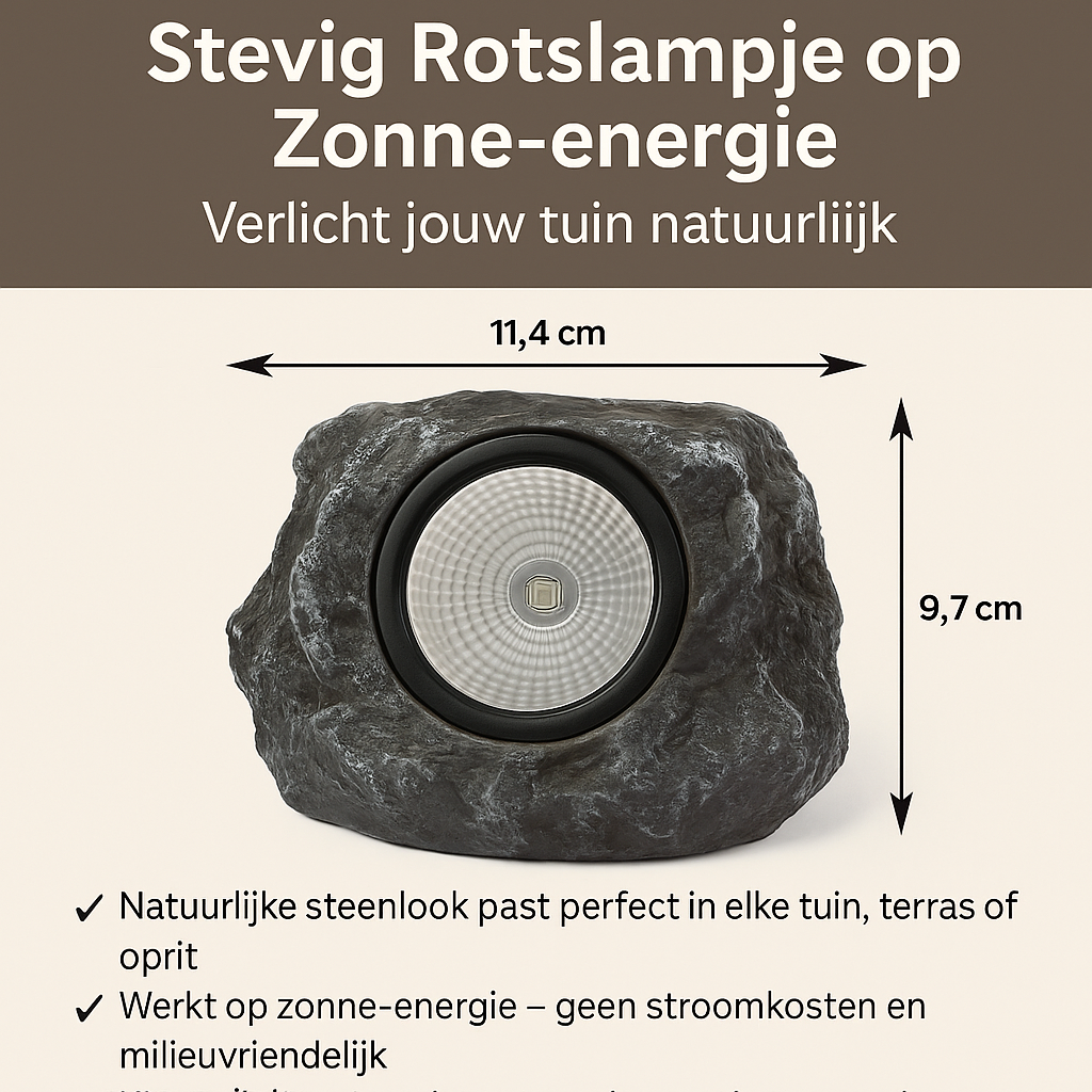 ZonneRots Lamp™|  Natuurlijk licht voor jouw tuin