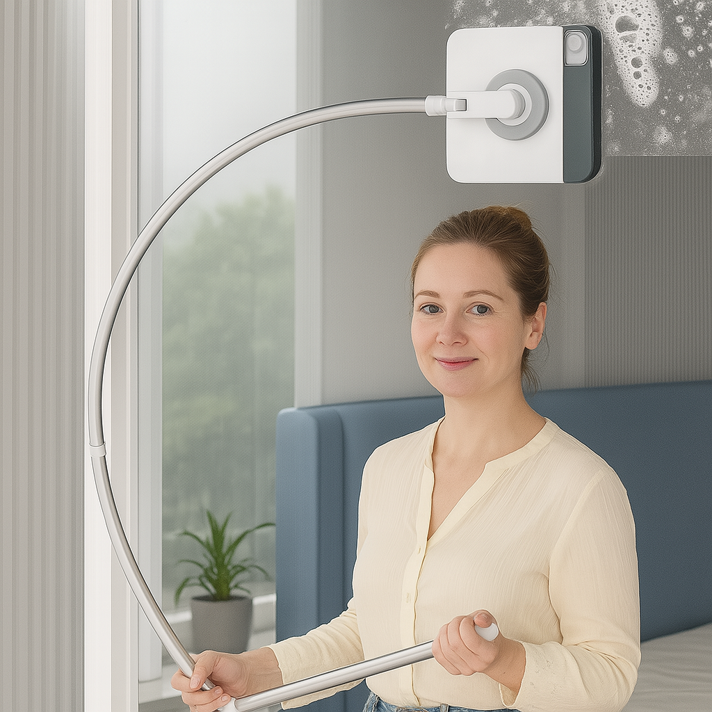 SkyClean™| Veilig en moeiteloos hoge ramen schoonmaken