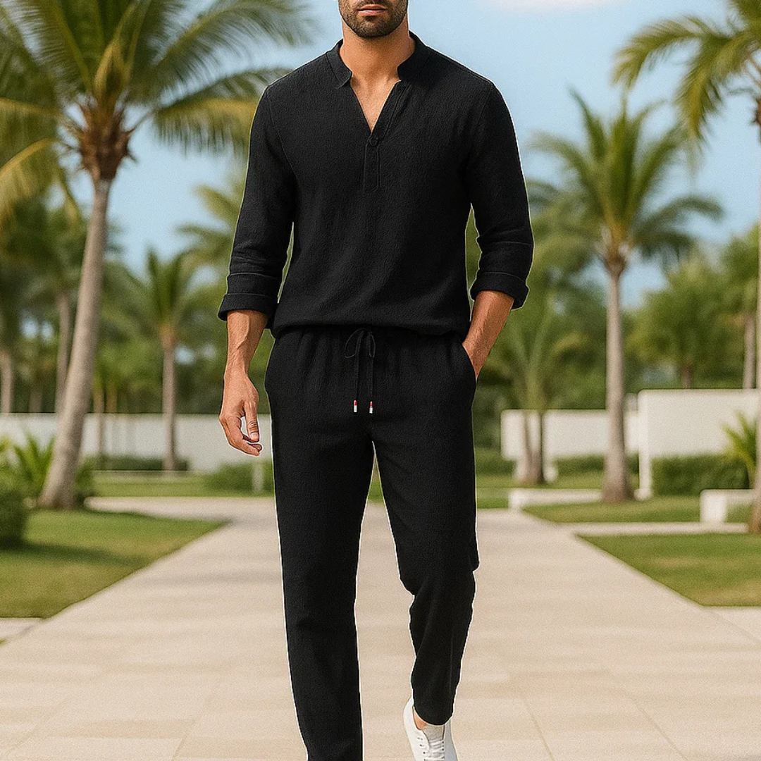 ZomerSet Heren™ | Ademend Comfort voor Warme Dagen