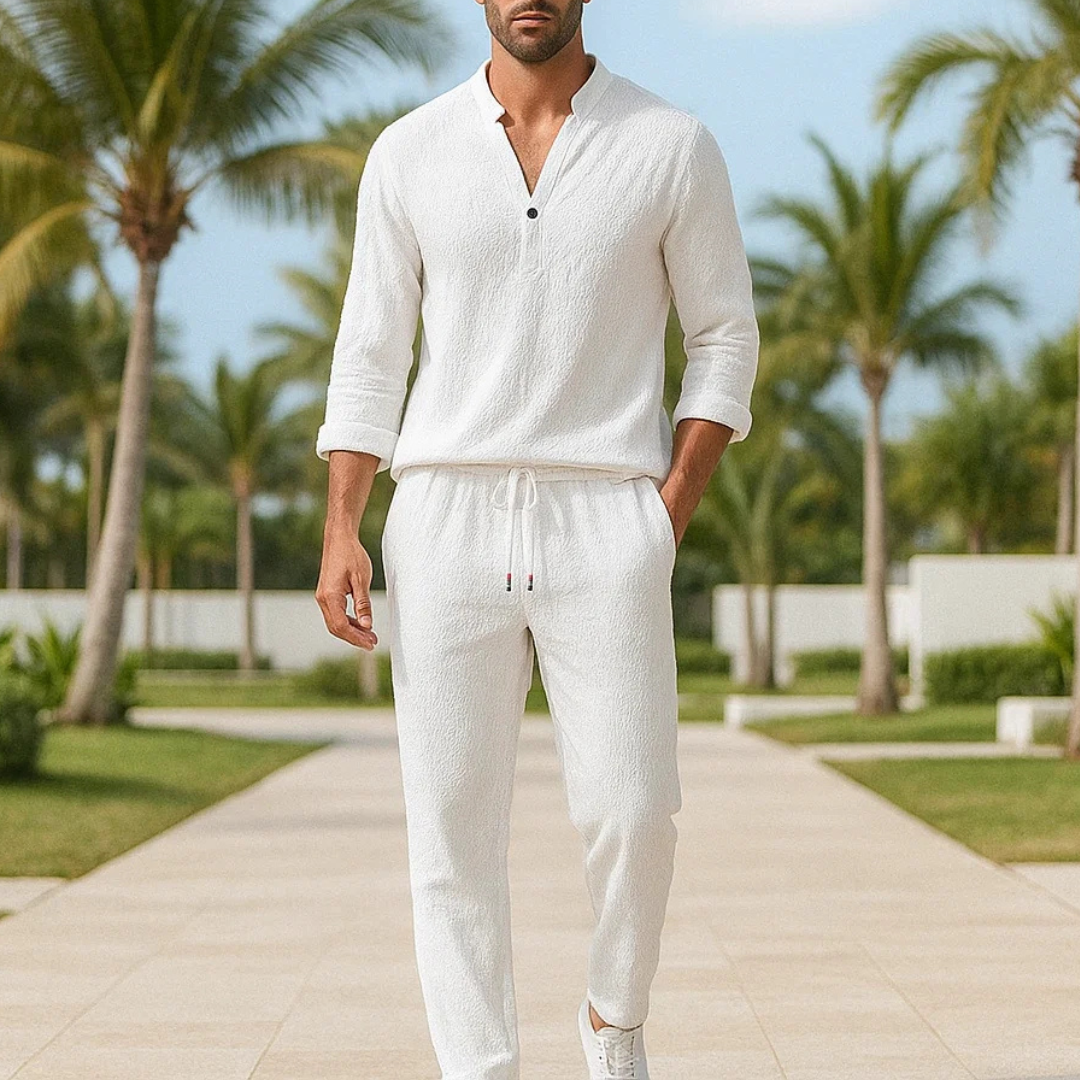 ZomerSet Heren™ | Ademend Comfort voor Warme Dagen