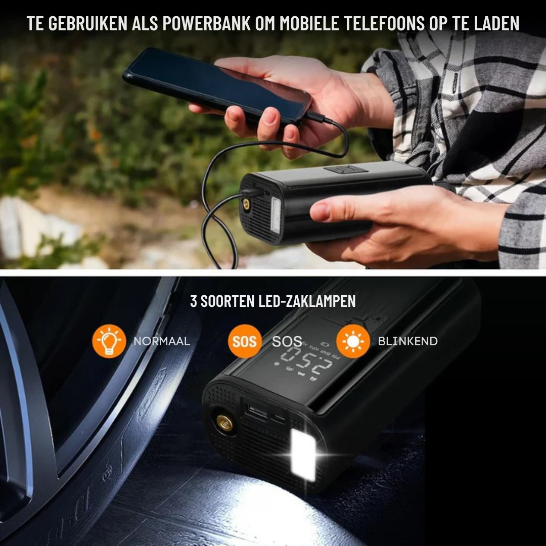 AirMaster Pro™ | Pomp je banden overal op