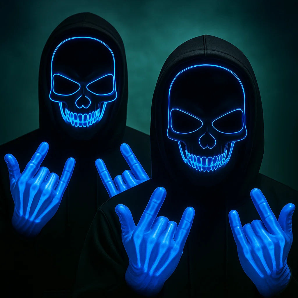 GlowMask™ | Haunt de nacht in oplichtend licht
