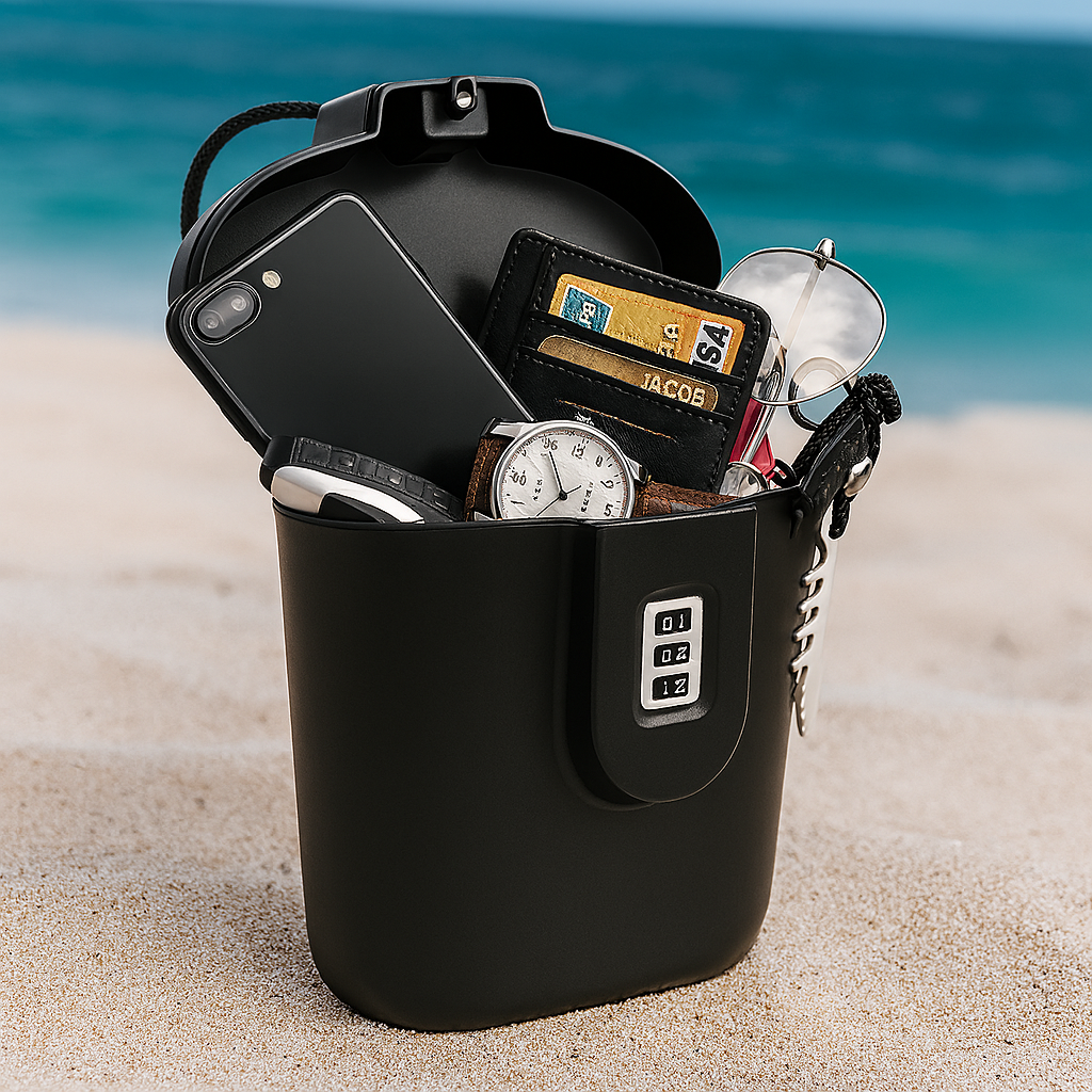 StrandKluisje™ | Bescherm je Waardevolle Spullen Waar Je Ook Gaat